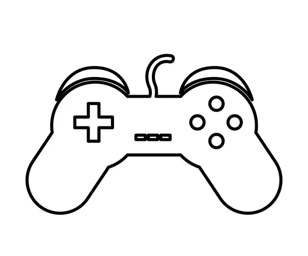 Control de videojuegos aislado icono de diseño — Vector de stock