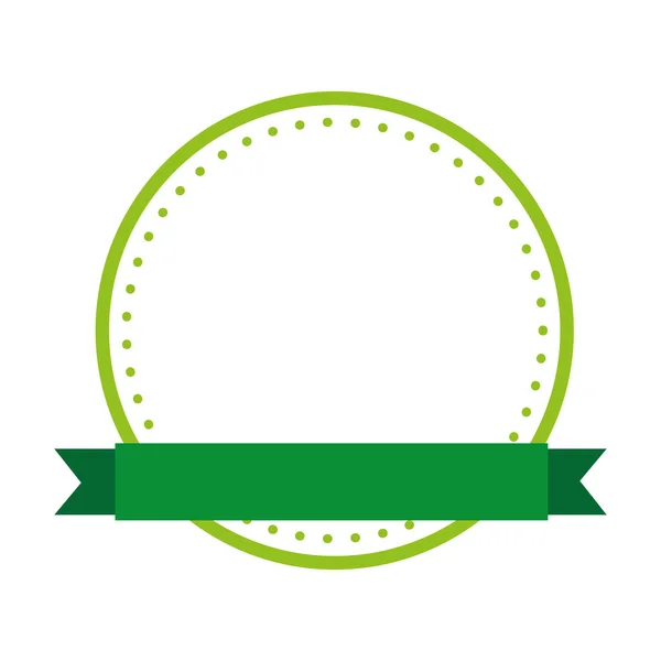 Zegel met lint geïsoleerd pictogram ontwerp — Stockvector