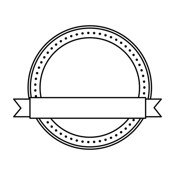 Sello con cinta aislada icono de diseño — Vector de stock