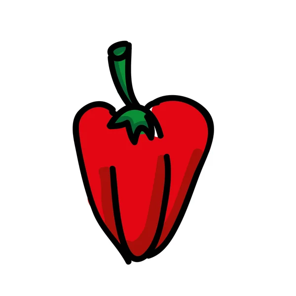 Peper vers geïsoleerde pictogram ontwerp — Stockvector