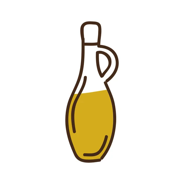 オリーブ オイルの瓶は、アイコンのデザインを分離しました。 — ストックベクタ