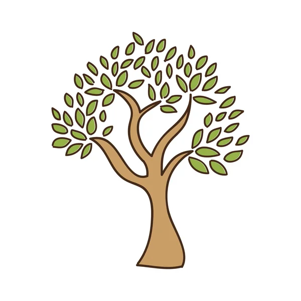 Olive tree isolated icon design — Stock Vector