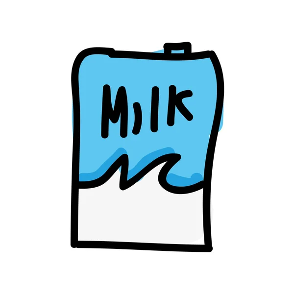 ミルク ボックス アイコンのデザインを分離しました。 — ストックベクタ