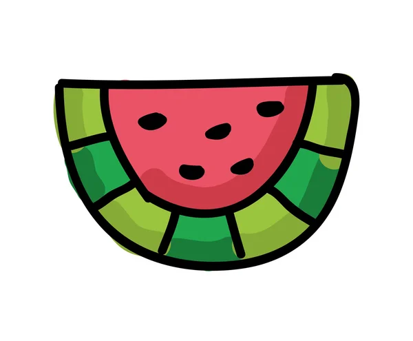 Design de ícone isolado de melancia fresca — Vetor de Stock