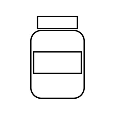 şişe ilaç izole simgesi tasarım