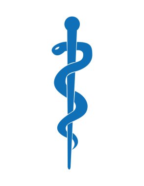 caduceus sağlık sembol simge izole
