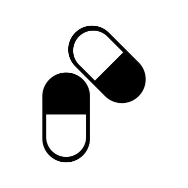 tıbbi izole simgesi tasarım kapsüller