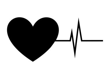 İzole sağlıklı kalp sembol simge tasarlamak