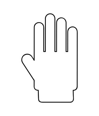 el izole dur simgesi tasarım