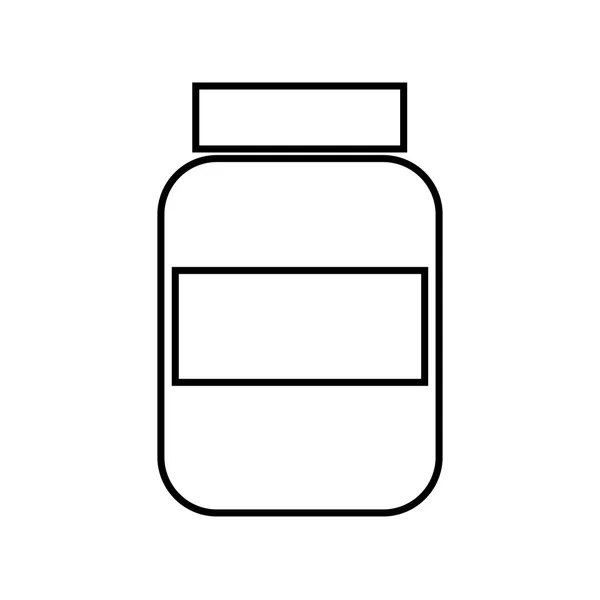 Bottle drugs isolated icon design — Stock Vector