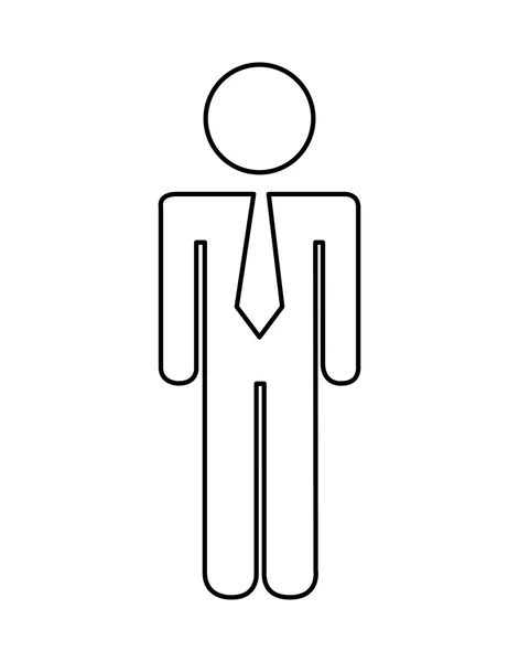 Zakenman avatar geïsoleerd pictogram ontwerp — Stockvector