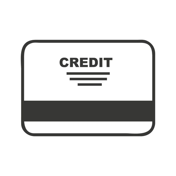 クレジット カード分離アイコン デザイン — ストックベクタ