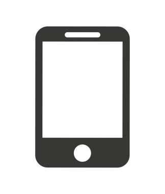 smartphone aygıt simgesi tasarım izole