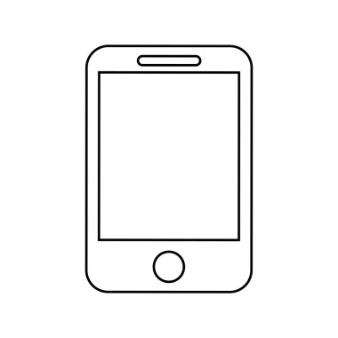 smartphone aygıt simgesi tasarım izole