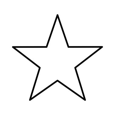 yıldız tek izole simgesi tasarım