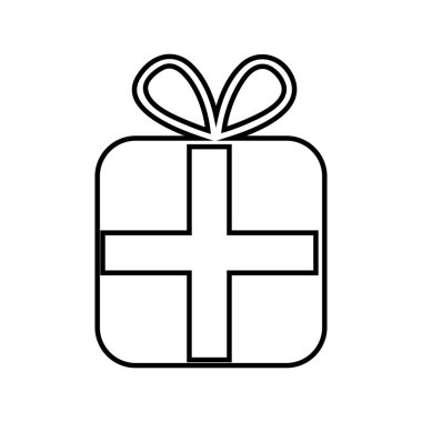 hediye kutusu simgesi tasarım izole