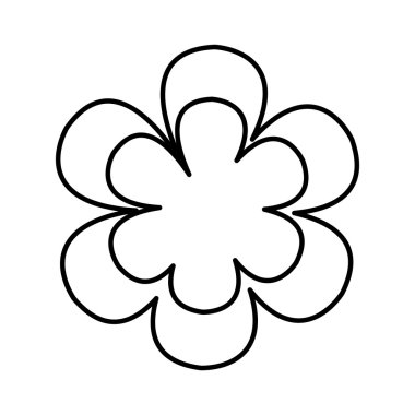 güzel çiçek simgesi tasarım izole