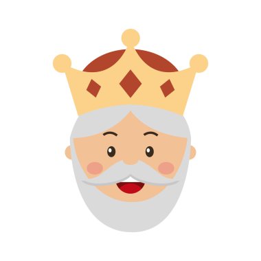 Kral Sihirbazı simgesini izole Epifani tasarım