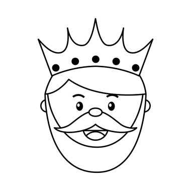 Kral Sihirbazı simgesini izole Epifani tasarım