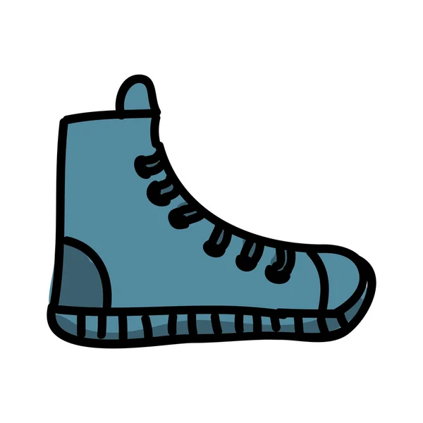 Zapatos jóvenes aislados icono de diseño — Archivo Imágenes Vectoriales