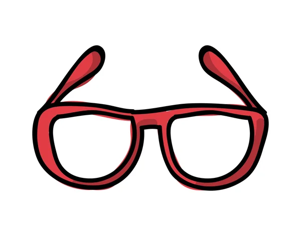 Brille zeichnet isoliertes Icon-Design — Stockvektor