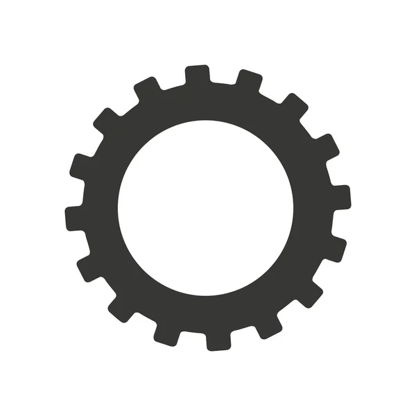 Gear wheel geïsoleerd pictogram ontwerp — Stockvector