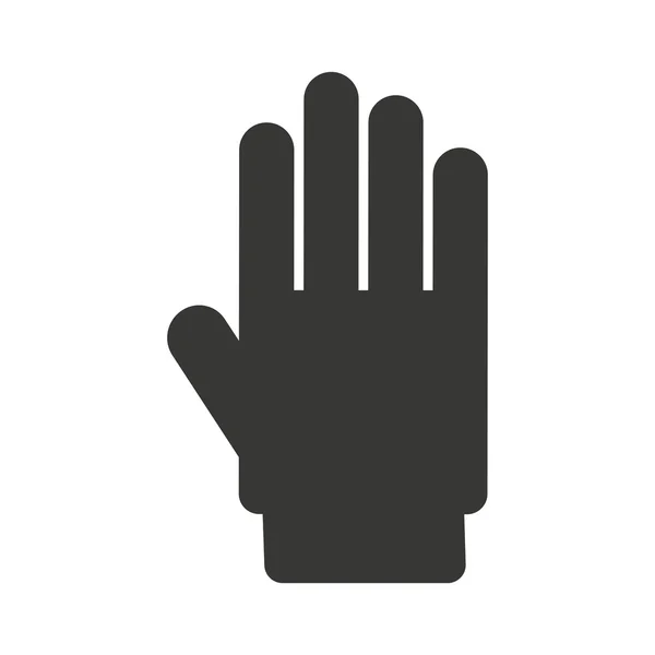 Mão parar design ícone isolado — Vetor de Stock