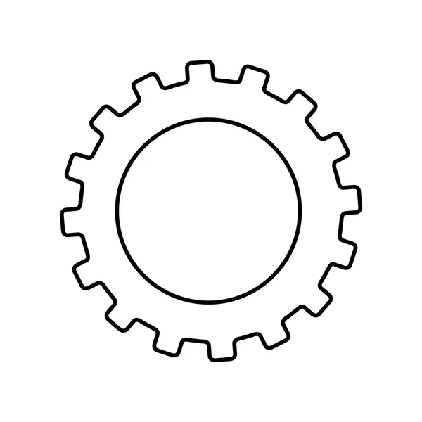 Gear wheel isolated icon design — Stock Vector