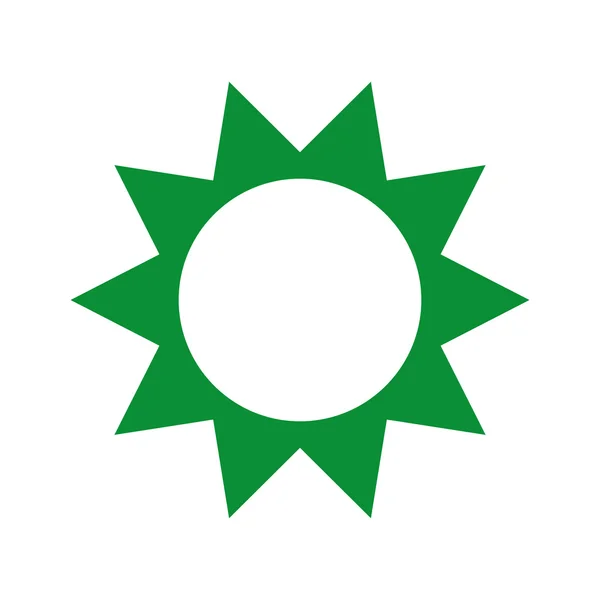 Verde sol aislado icono de diseño — Archivo Imágenes Vectoriales