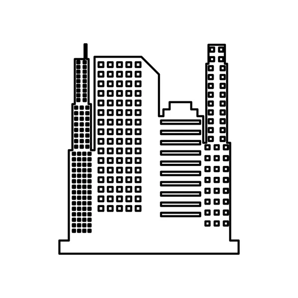 Diseño de icono aislado paisaje urbano — Vector de stock