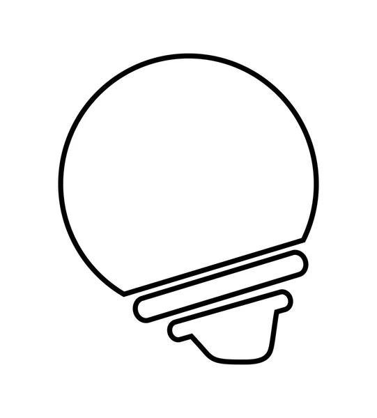 孤立的灯泡图标设计 — 图库矢量图片
