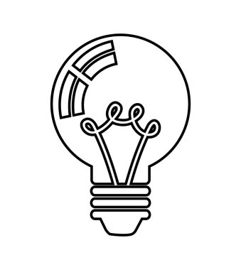 izole ampul simgesi tasarım