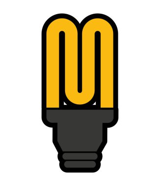 koruyucu ampul simgesi tasarım izole