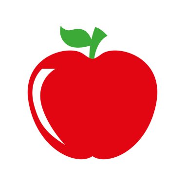 elma meyve izole simgesi