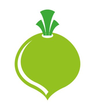 taze soğan izole simgesi