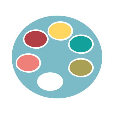 renk paleti simgesi tasarım izole