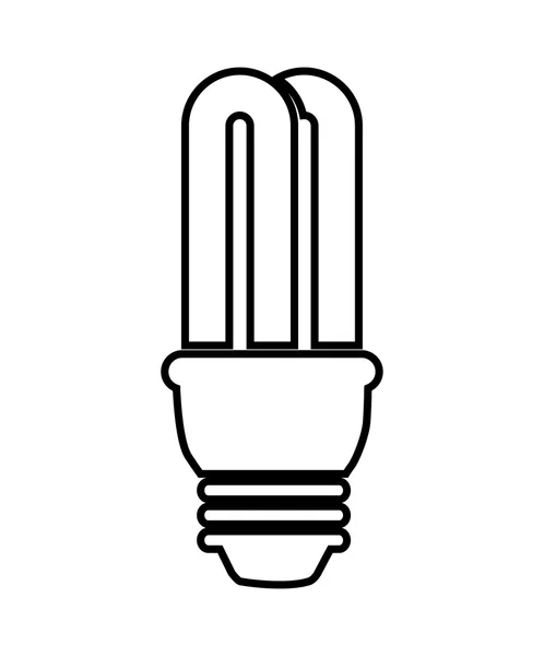 Saver bulb isolated icon design — Stock Vector