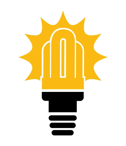 Bulb isolated icon design — Stock Vector