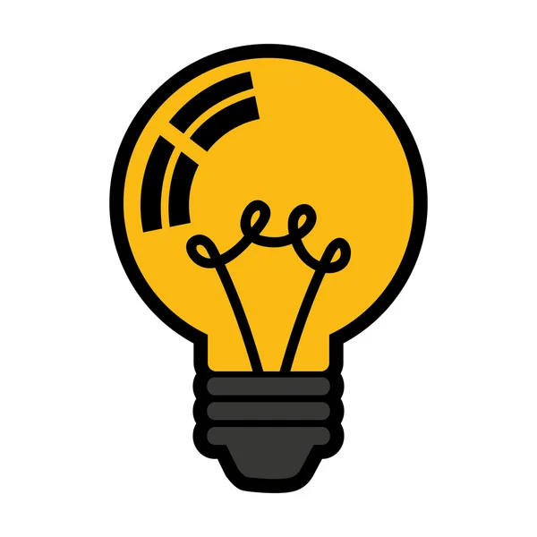 Bulb isolated icon design — Stock Vector