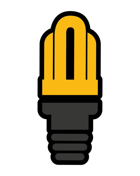 Saver bulb isolated icon design — Stock Vector