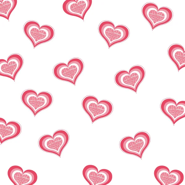 Fondo de corazones diseño icono aislado — Vector de stock