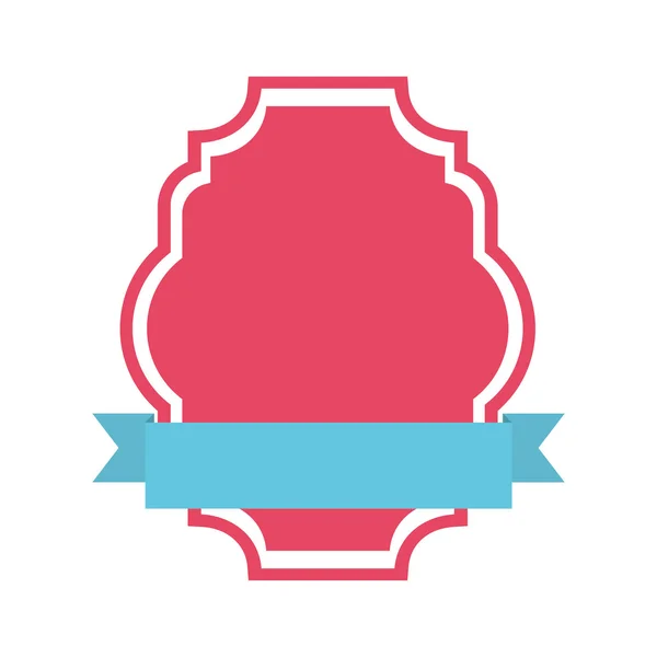 Znak s mašlí modrá izolované ikonu design — Stockový vektor