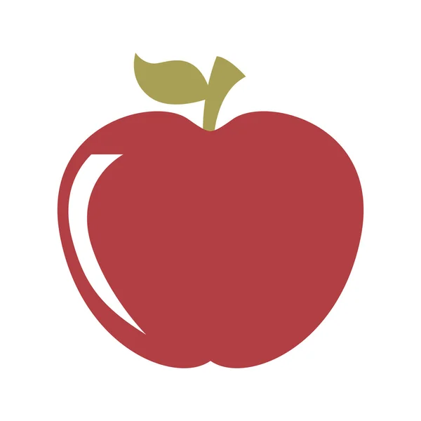 Manzana fruta aislado icono de diseño — Vector de stock