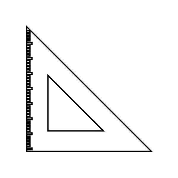 Regla escuadrón aislado icono de diseño — Archivo Imágenes Vectoriales