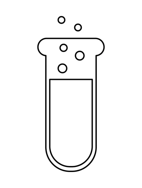 Trubice zkušební laboratoř, samostatný ikony designu — Stockový vektor