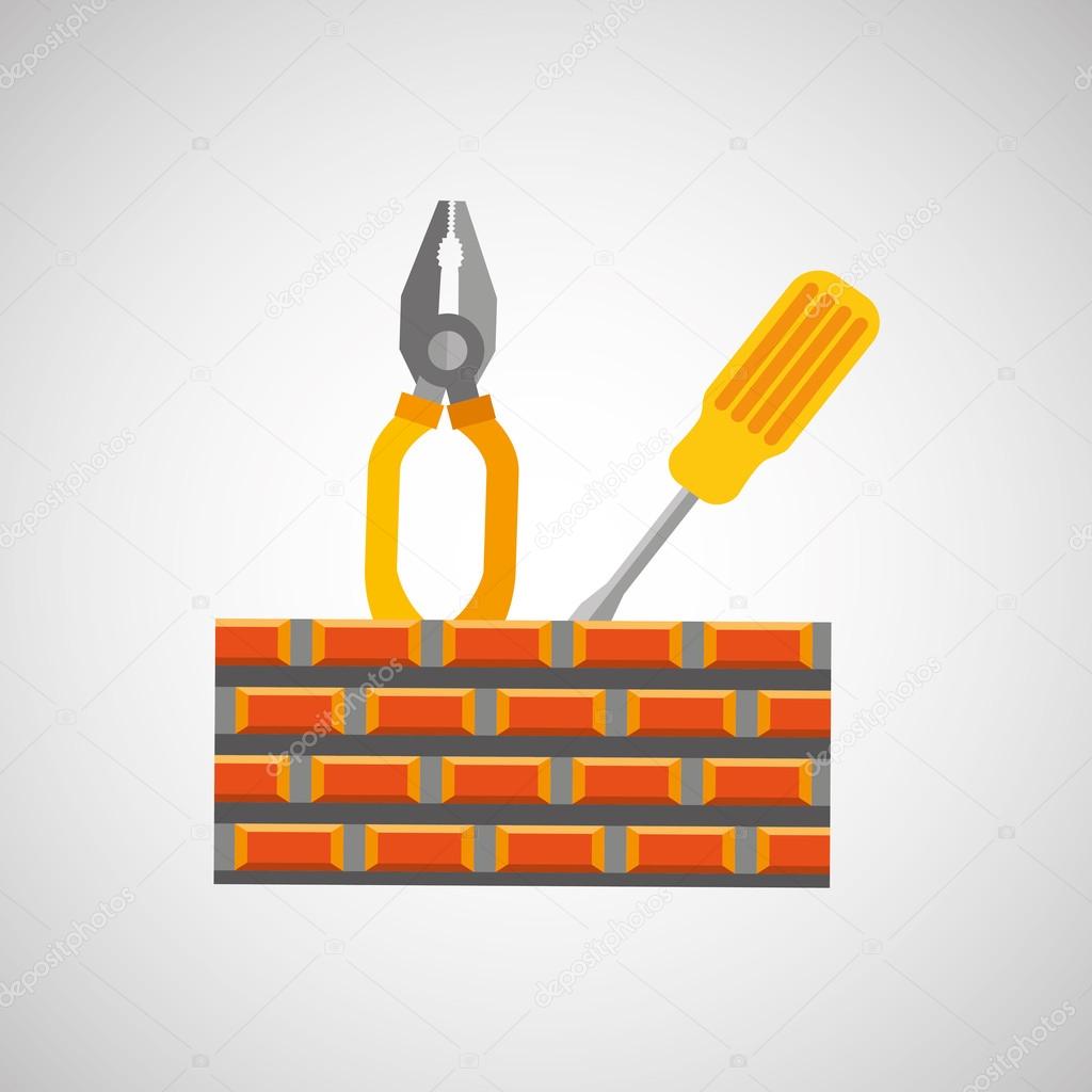 Construction tools design Stock Vector Image by ©yupiramos 114269536
