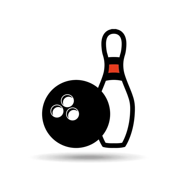 Bowling sport design — Stock vektor