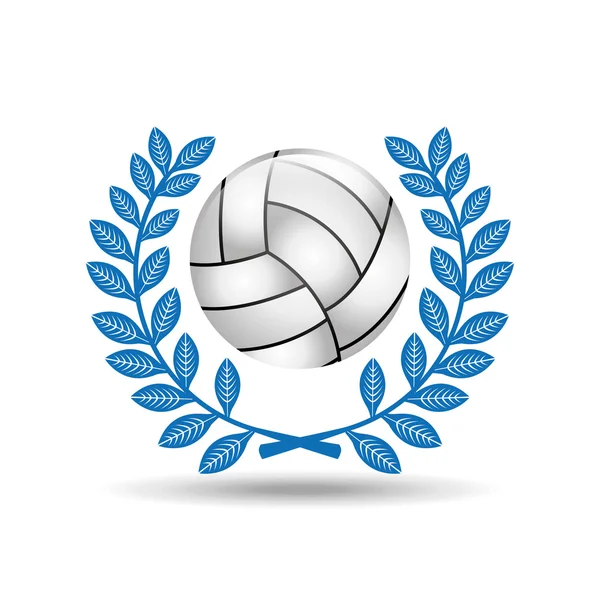 Volley-ball design sportif — Image vectorielle