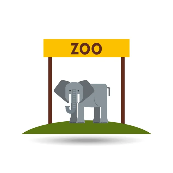 Zoo animals  design — Stock Vector