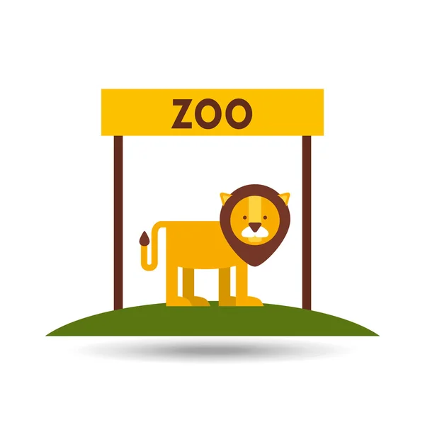 Zoo animals  design — Stock Vector